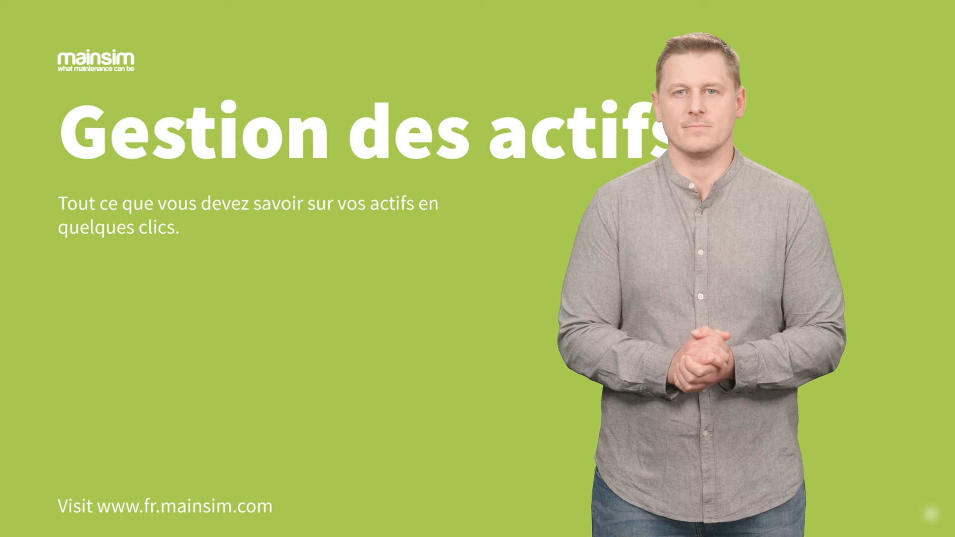 Gestion des actifs GMAO mainsim Gestion des actifs GMAO mainsim