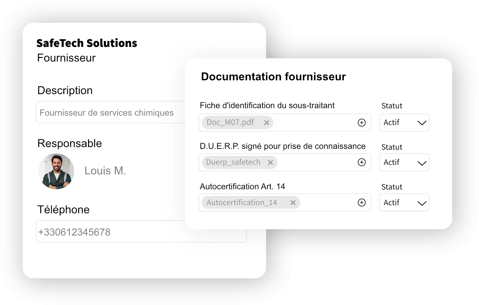 gestion des actifs et sécurité gestion de sécurité pour l'accès des fournisseurs